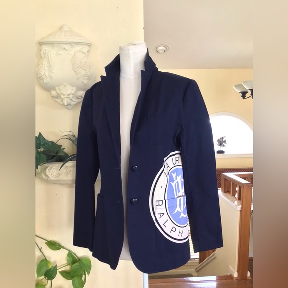 Ralph Lauren womens Navy Blazer size 0 - Picture 3 of 10